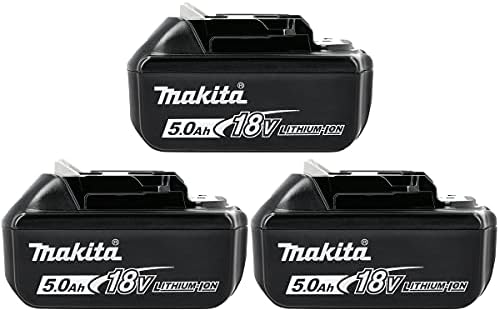 Makita BL1850 18V LXT 5.0Ah Battery Pack – Set of 3 Li-Ion Batteries