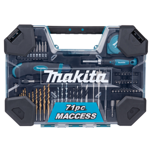 Makita MACCESS 71-Piece Bit Set – Drill & Screwdriver Accessories with Carry Case