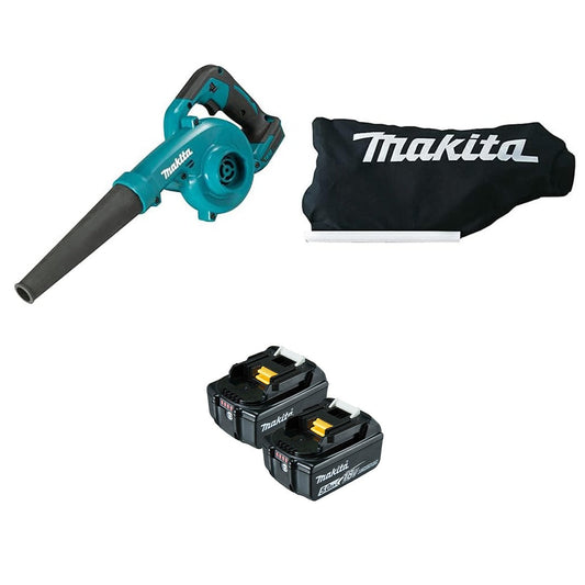 Makita Blower Set – Cordless + Dust Bag + Two 5.0Ah Batteries